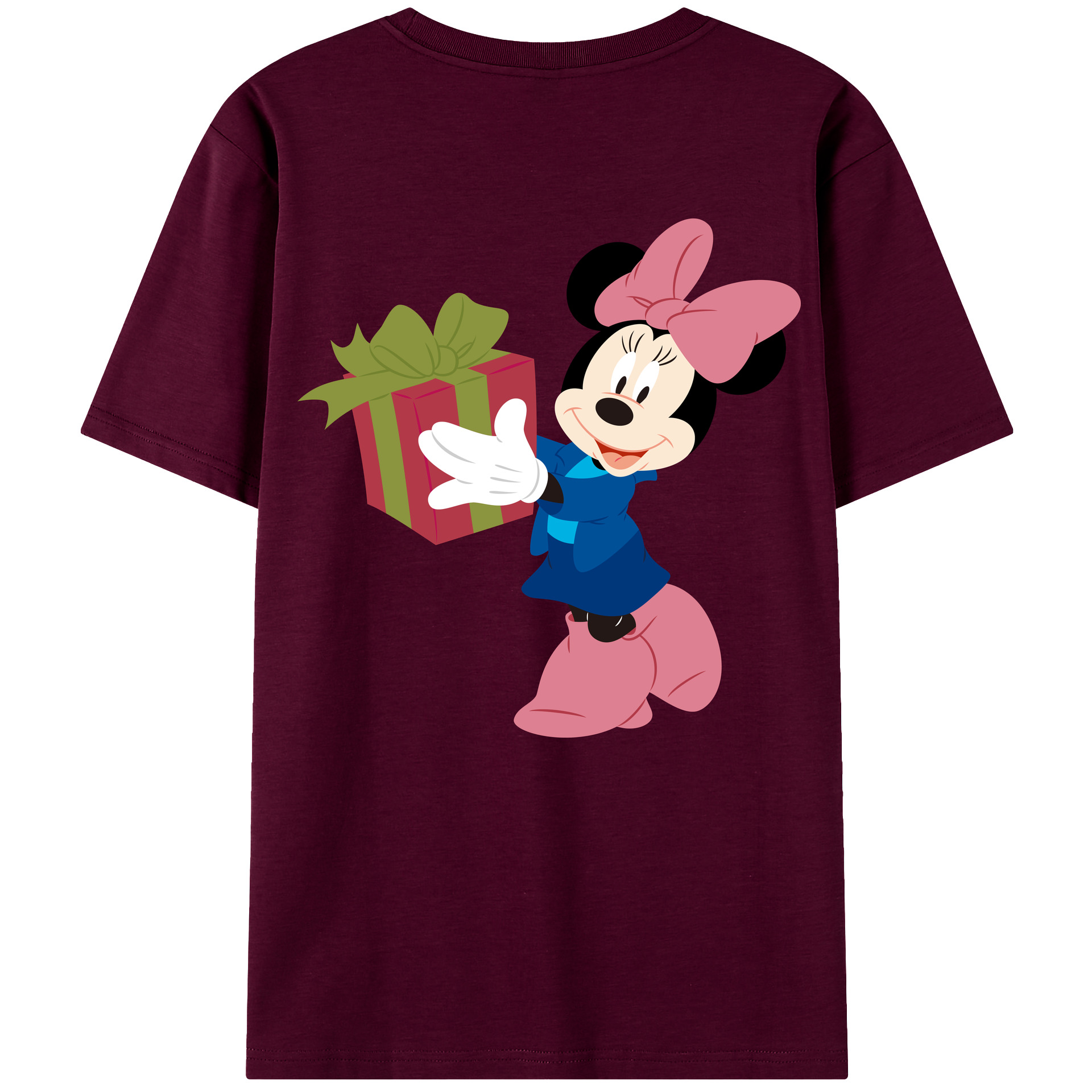 （画像用） ミッキーマウス Mickey Mouse レディース半袖Tシャツ(バックプリント)